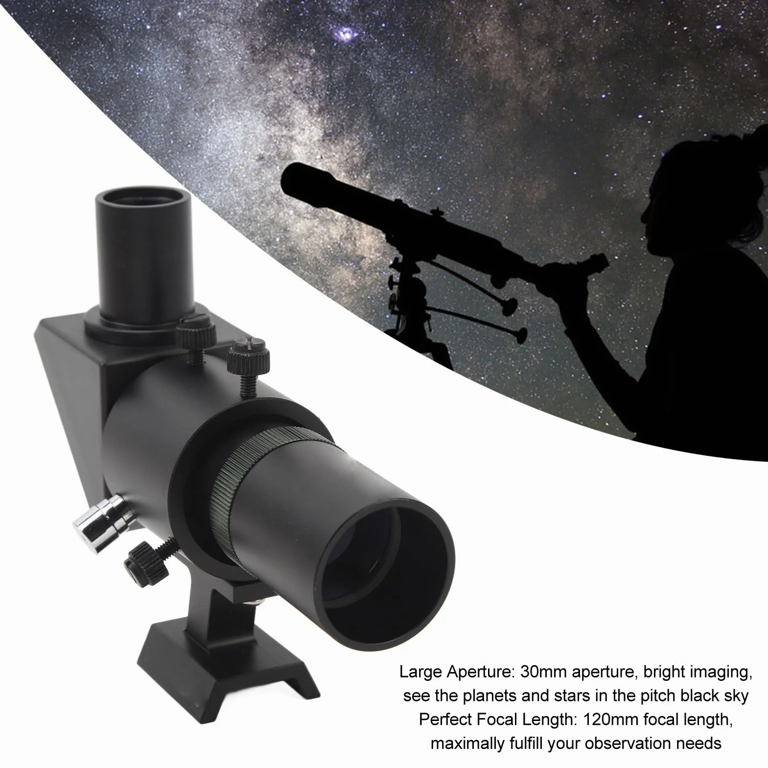 Alcance del Buscador del Telescopio, Alcance de Múltiples Capas 6X30 de ángulo Recto del Buscador de la Capa de FMC para la Astronomía