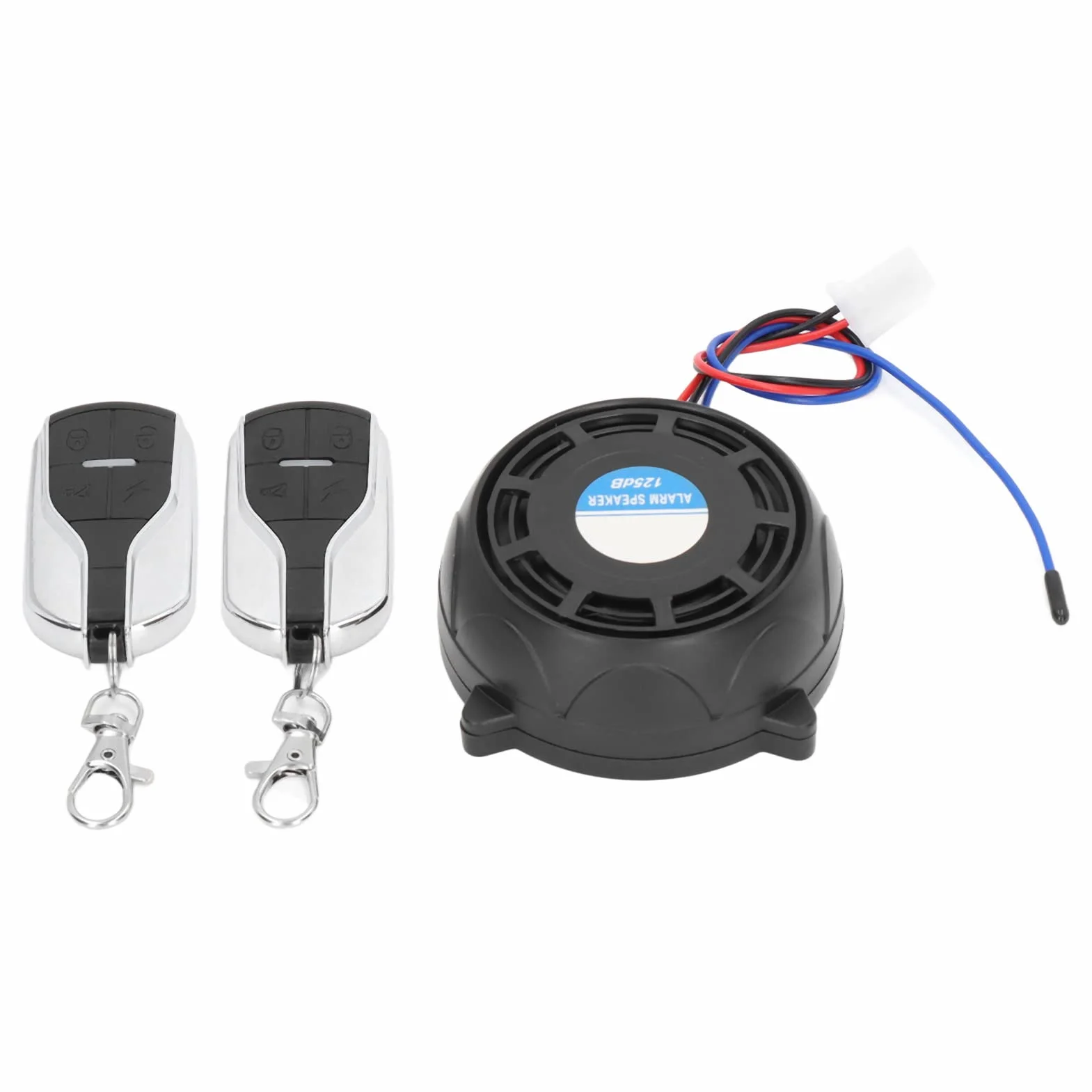 de Alarma para Motocicleta,Dispositivo Antirrobo para Motocicleta Sonido Fuerte Universal 2 Control Remoto 12V 150m Alcance para Scooters Cabina Azul para Autos