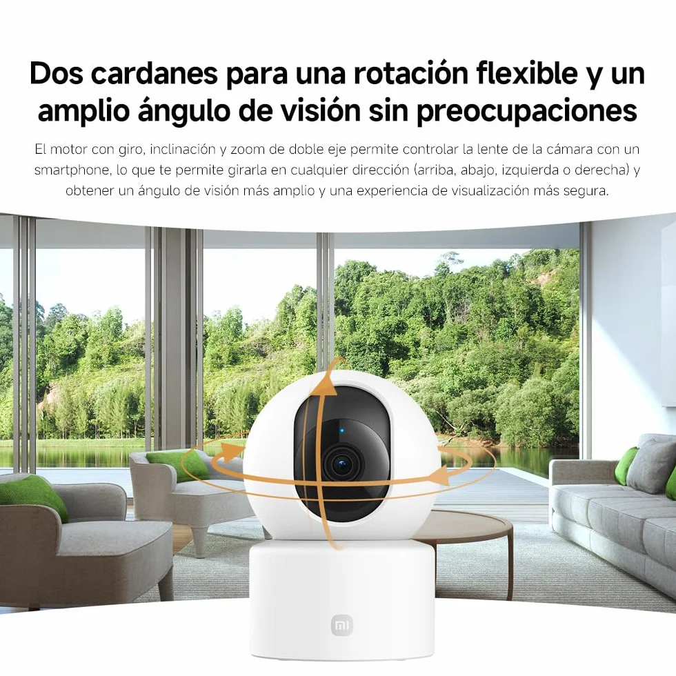 Xiaomi C301 Cámara Vigilancia WiFi Interior 2K 3MP 360° Panorama Detección Personas Audio Bidireccional