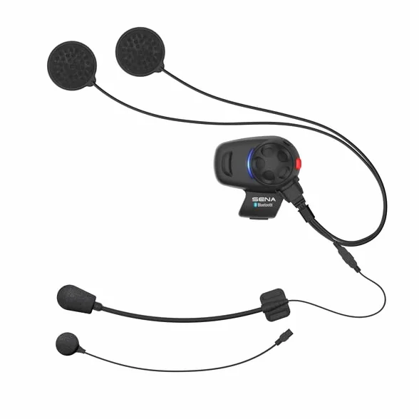 Sena SMH5-10 - Auriculares Bluetooth universales e intercomunicador para Scooter y Motocicleta, Color Negro
