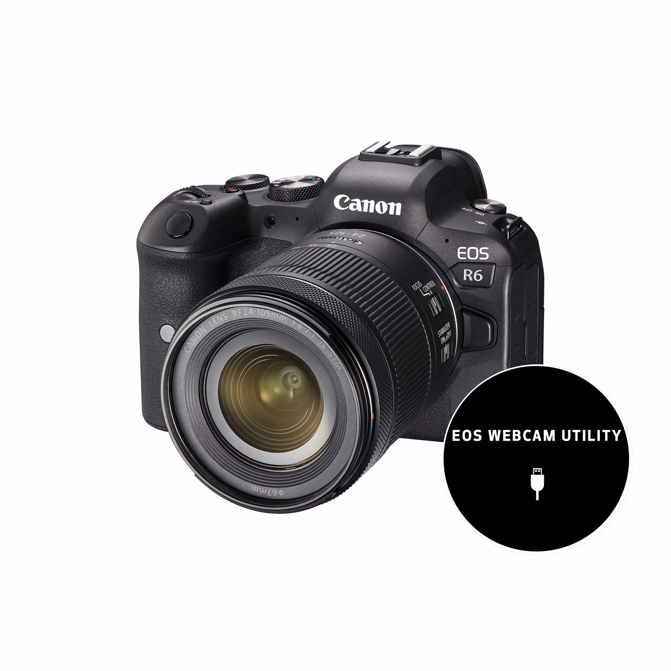 Canon EOS R6 Cámara Mirrorless + Objetivo RF 24-105 mm F4-7.1 IS STM, Cámara Evil Full Frame (20,1 MP) -6.5 EV, Vídeo 4K 60p, Dual Pixel CMOS AF II, Pantalla Táctil de Ángulo Variable, Negro