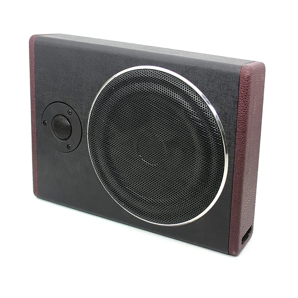 Shkalacar 600W Subwoofer para Coche 8 Pulgadas, Ultrafino Sistema de Subwoofer Amplificado de Alta Potencia con Tonos Altos, para Coche, camión, Caravana 12V