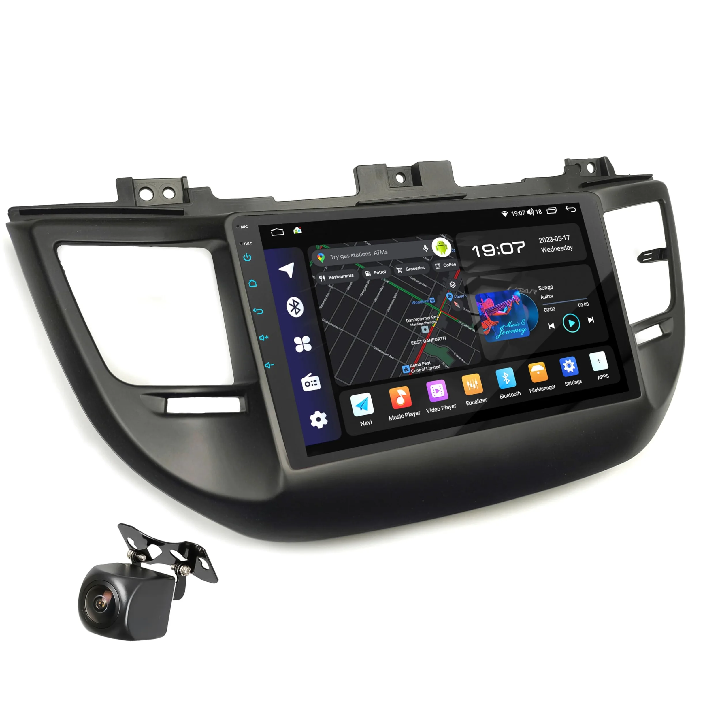Autoestéreo UGAR Android 15 Compatible con Hyundai Tucson 2015-2018 9 Pulgada Radio con Pantalla táctil, CarPlay inalámbrico y Android Auto, 8 GB + 128 GB, Bluetooth, WiFi, DSP, Dab+, navegación GPS.