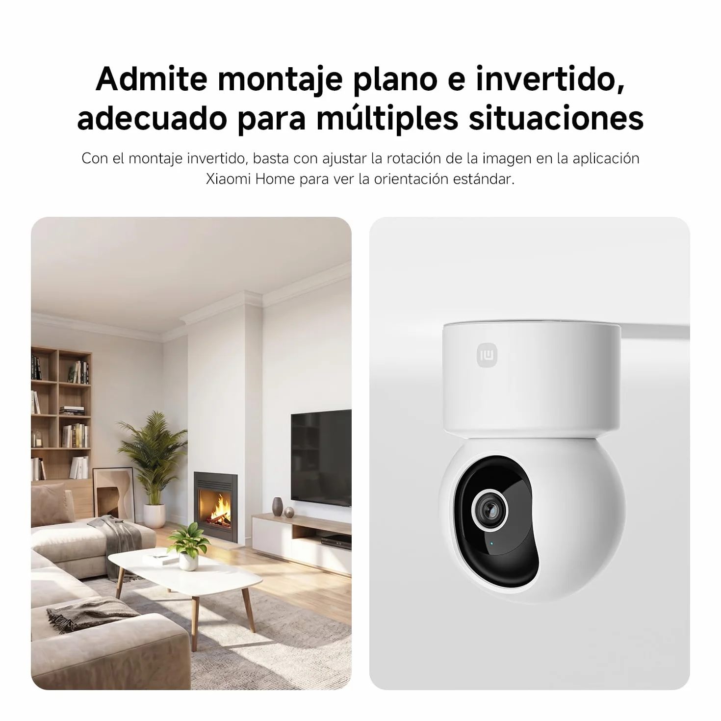 Xiaomi C302 Cámara Vigilancia WiFi Interior 2K 3MP 360° Visión Nocturna Starlight Audio Bidireccional Wi-Fi 6