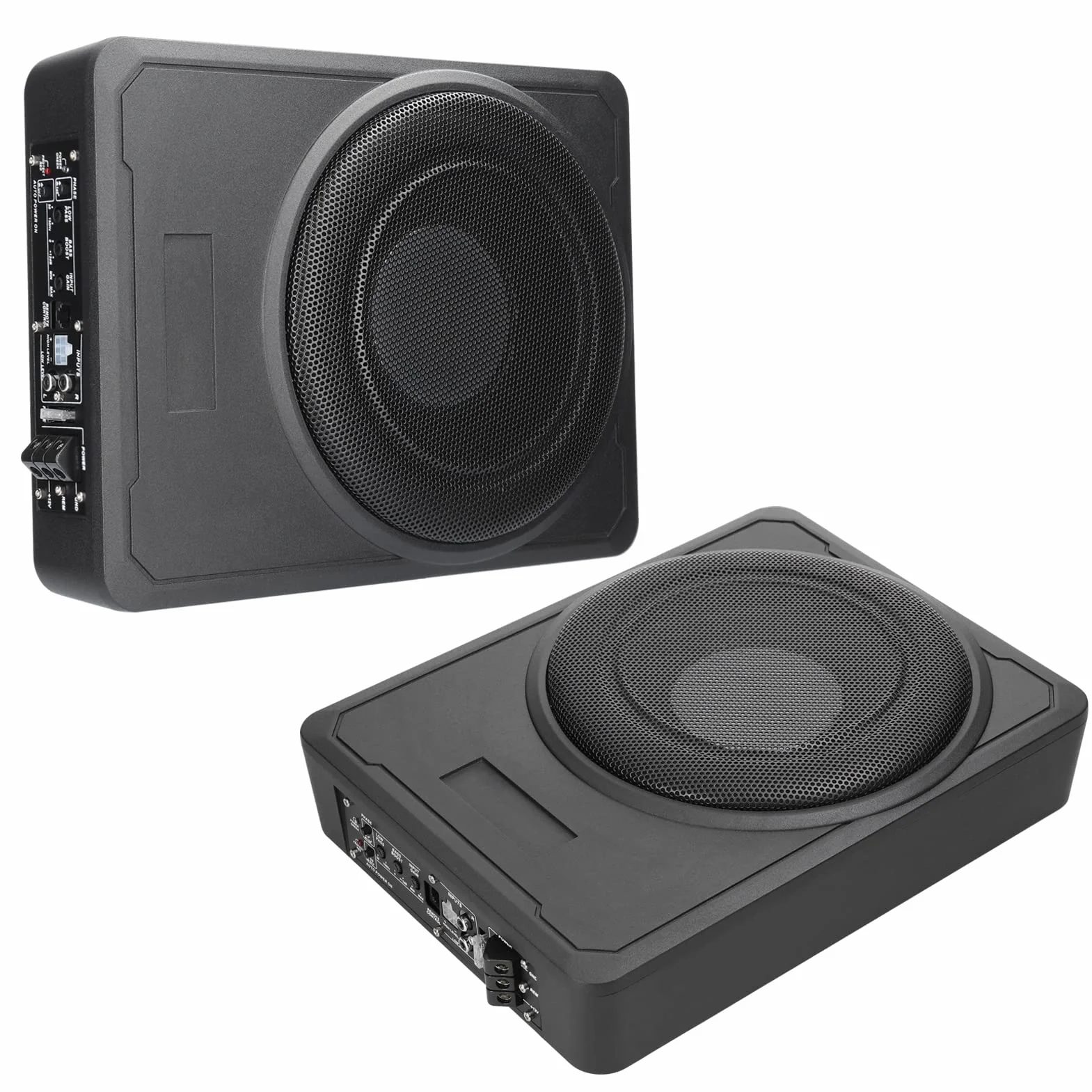 Subwoofer para Coche de 10 Pulgadas y 600W, Amplificador de Potencia bajo el Asiento de Graves Puros de Alta Potencia, Altavoz de 12 V para Coche, camión, Caravana