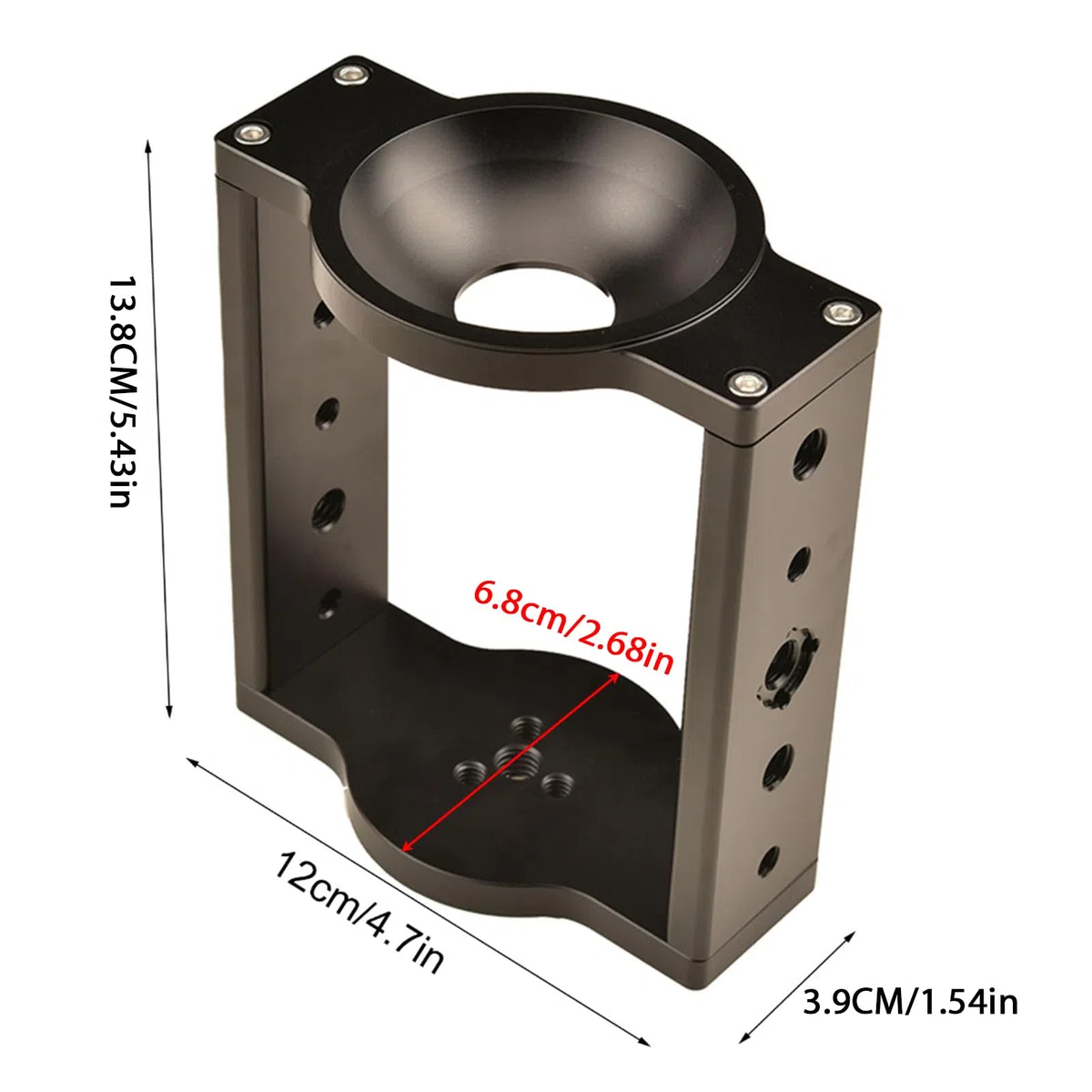 Profesional Bowl cámara fijación 65 mm/75 mm media bola plana a tazón adaptador para trípodes convertidor de cabeza líquida para trípodes de cámara cabeza líquida