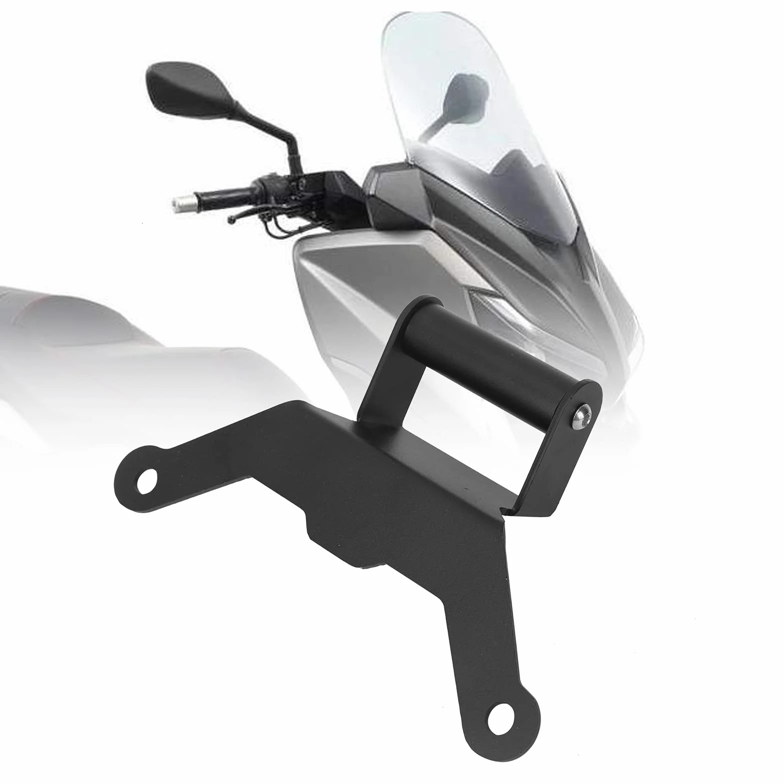 Fydun Soporte De Navegación para Motocicleta, Reemplazo De Aluminio para Xmax 250/300/500 2018-2021, Montaje Detrás del Parabrisas, Compatible con Accesorios GIVI