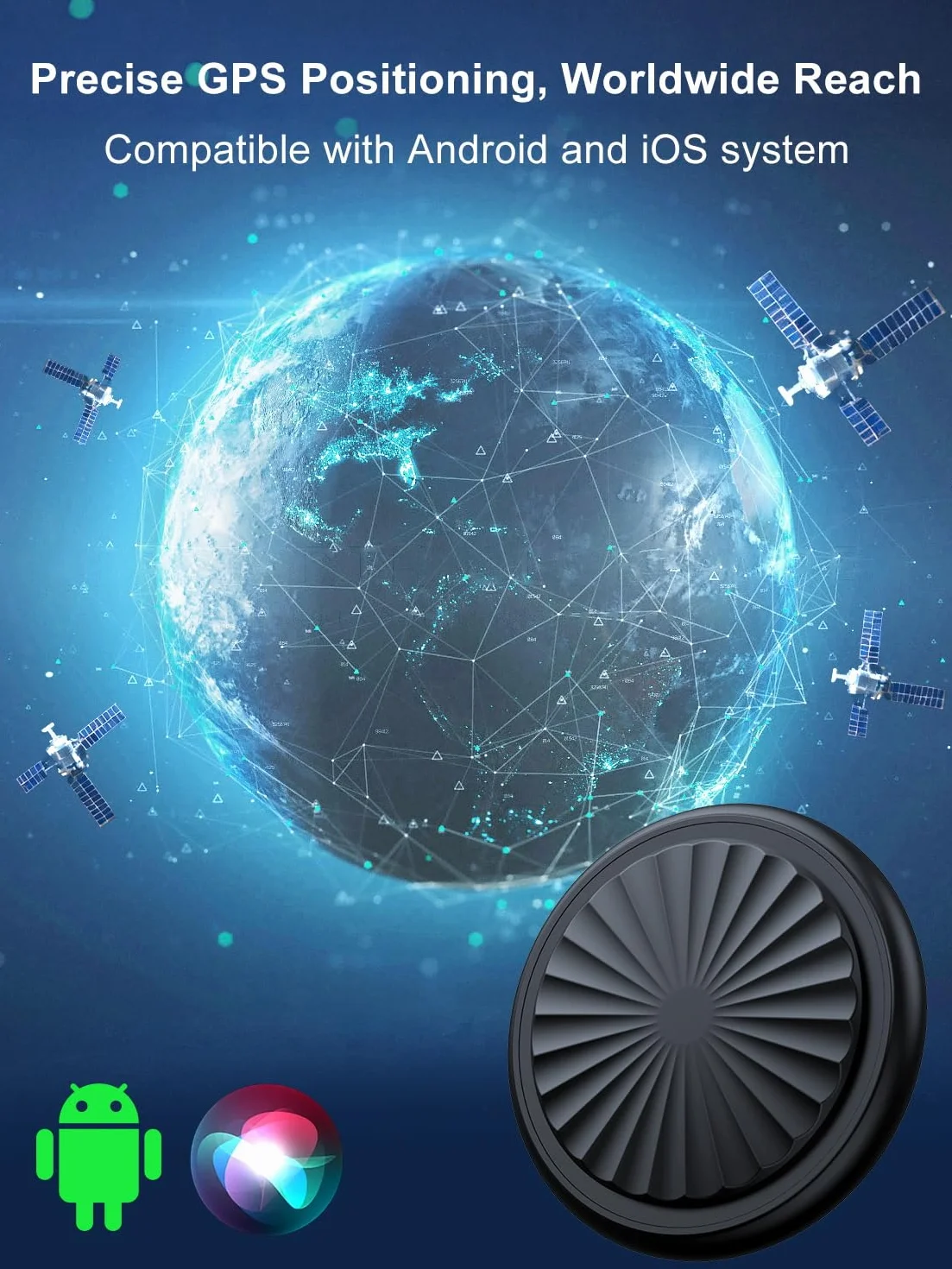 GPS Coche Localizador Sin Suscripción,Rastreador GPS para Coche Compatible con iOS e Android,Impermeable IP67,Reproducción de Ruta de 7 Días,Autonomía de 365 Días,Adecuado para Coches/Mascotas/Llaves