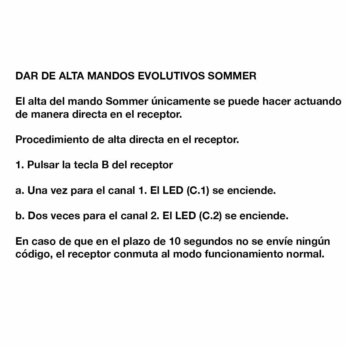 Mando a Distancia Original Sommer 4018 Pearl 868 MHz Rolling Code Puerta Garaje