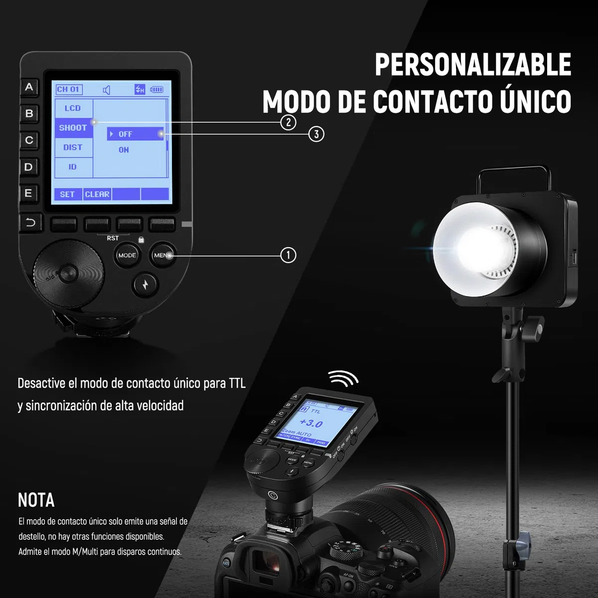 NEEWER Q4 400Ws 2.4G TTL Flash Estudio Exterior (Nuevo Diseño),Compatible con Godox, HSS 1/8000s /Batería 2800mAh / Lámpara Modelado 30W / 400 Destellos/Monoluz Strobe Opico Montura Bowens Fotografía