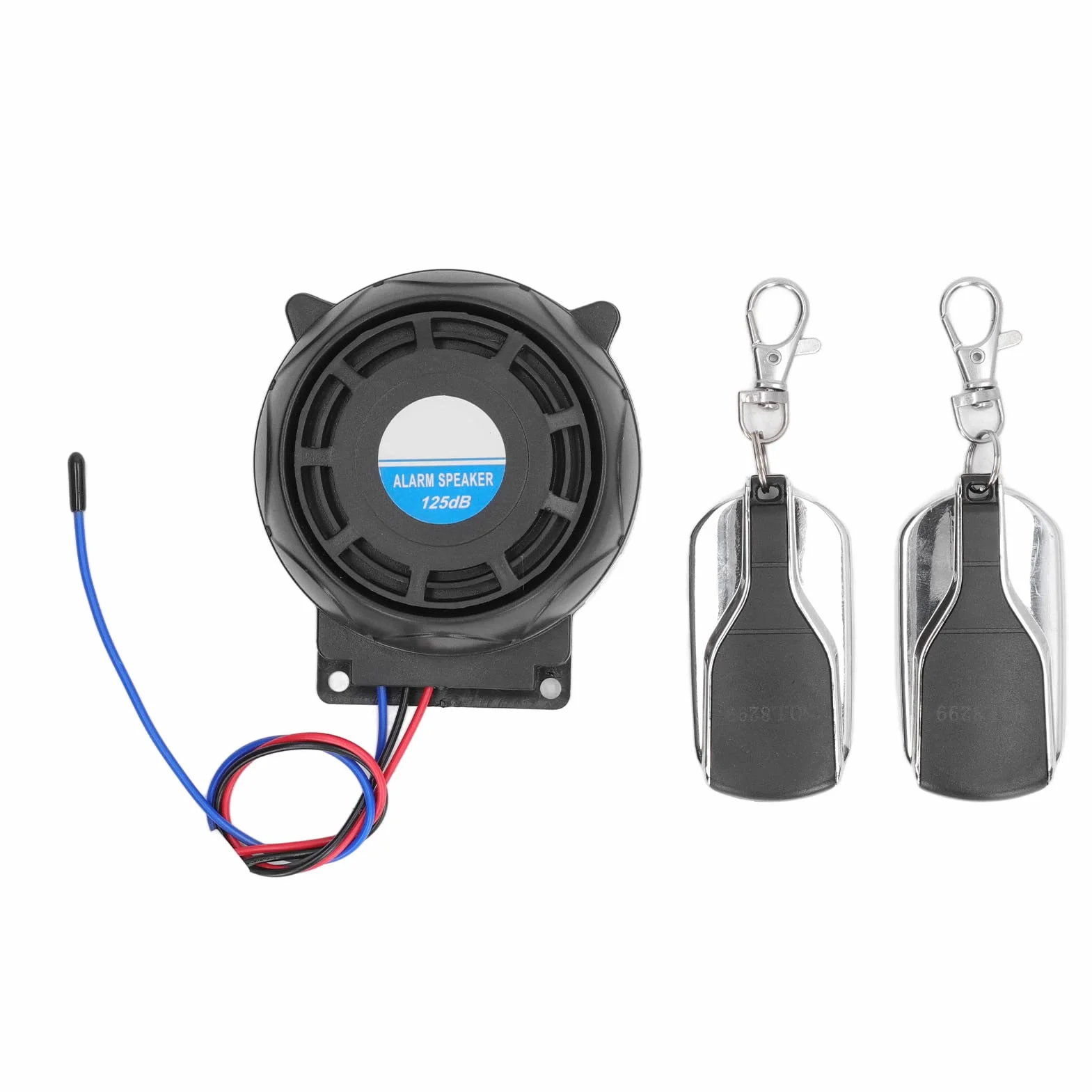 de Alarma para Motocicleta,Dispositivo Antirrobo para Motocicleta Sonido Fuerte Universal 2 Control Remoto 12V 150m Alcance para Scooters Cabina Azul para Autos