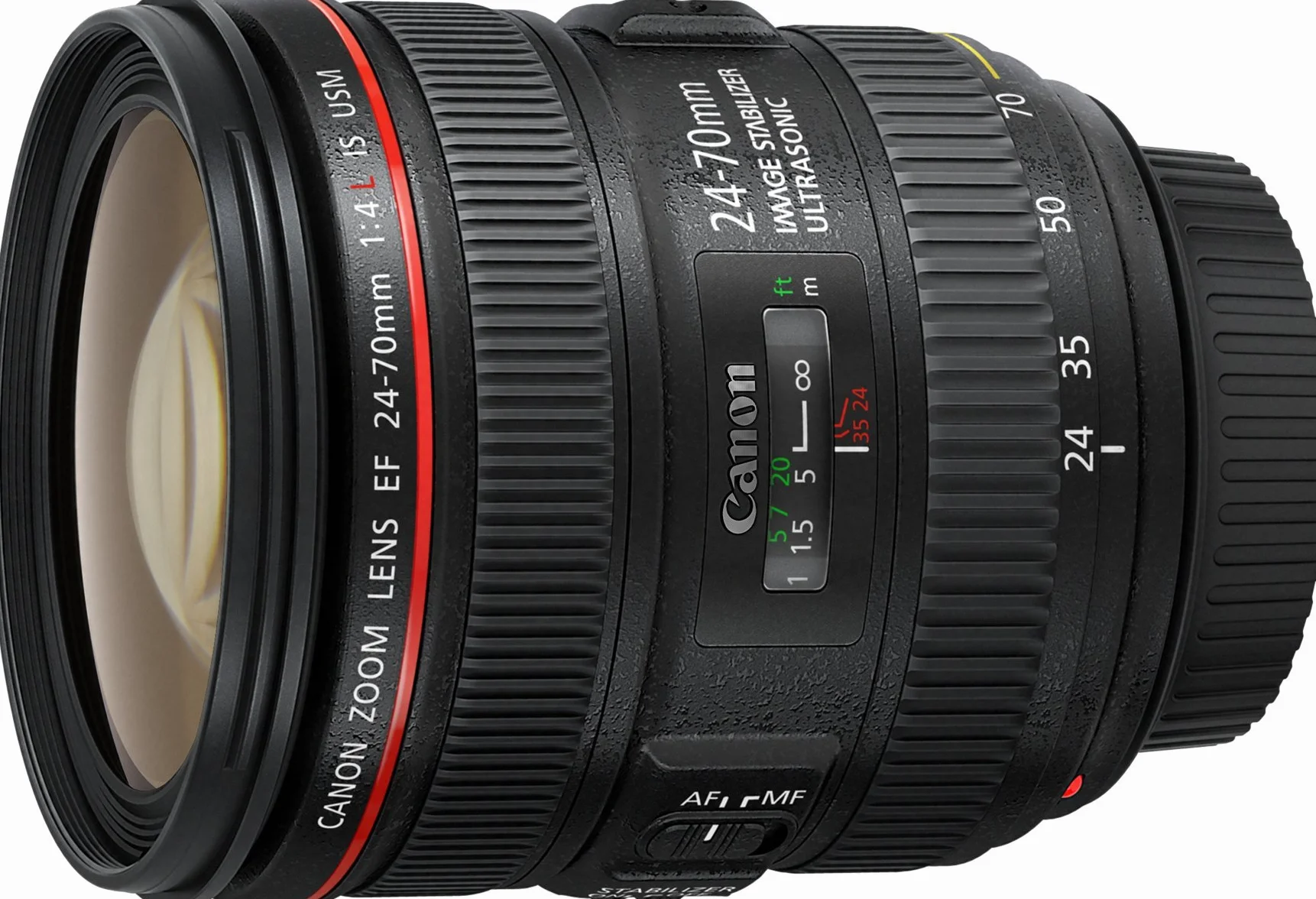 Canon EF 24-70mm f/4L IS USM - Objetivo para Canon (Distancia Focal 24-70mm, Apertura f/2.8-22, Zoom óptico 2.8X,estabilizador, diámetro: 77mm) Negro