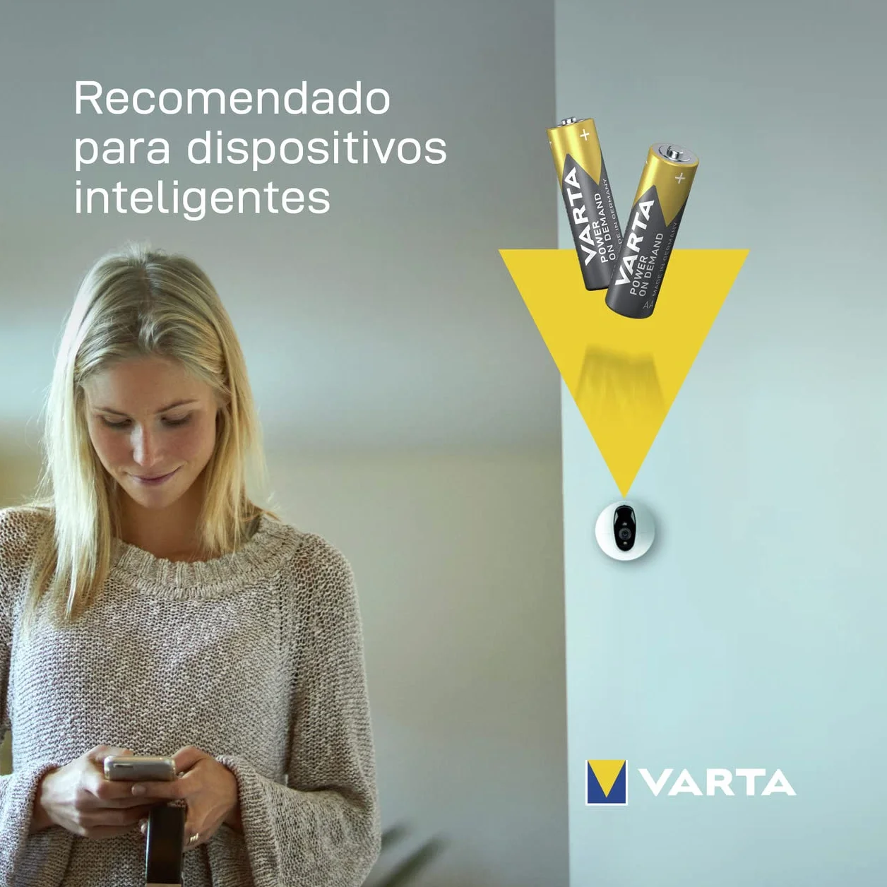 VARTA Pilas AA Alcalinas 1,5V Power on Demand, paquete de 100, Made in Germany