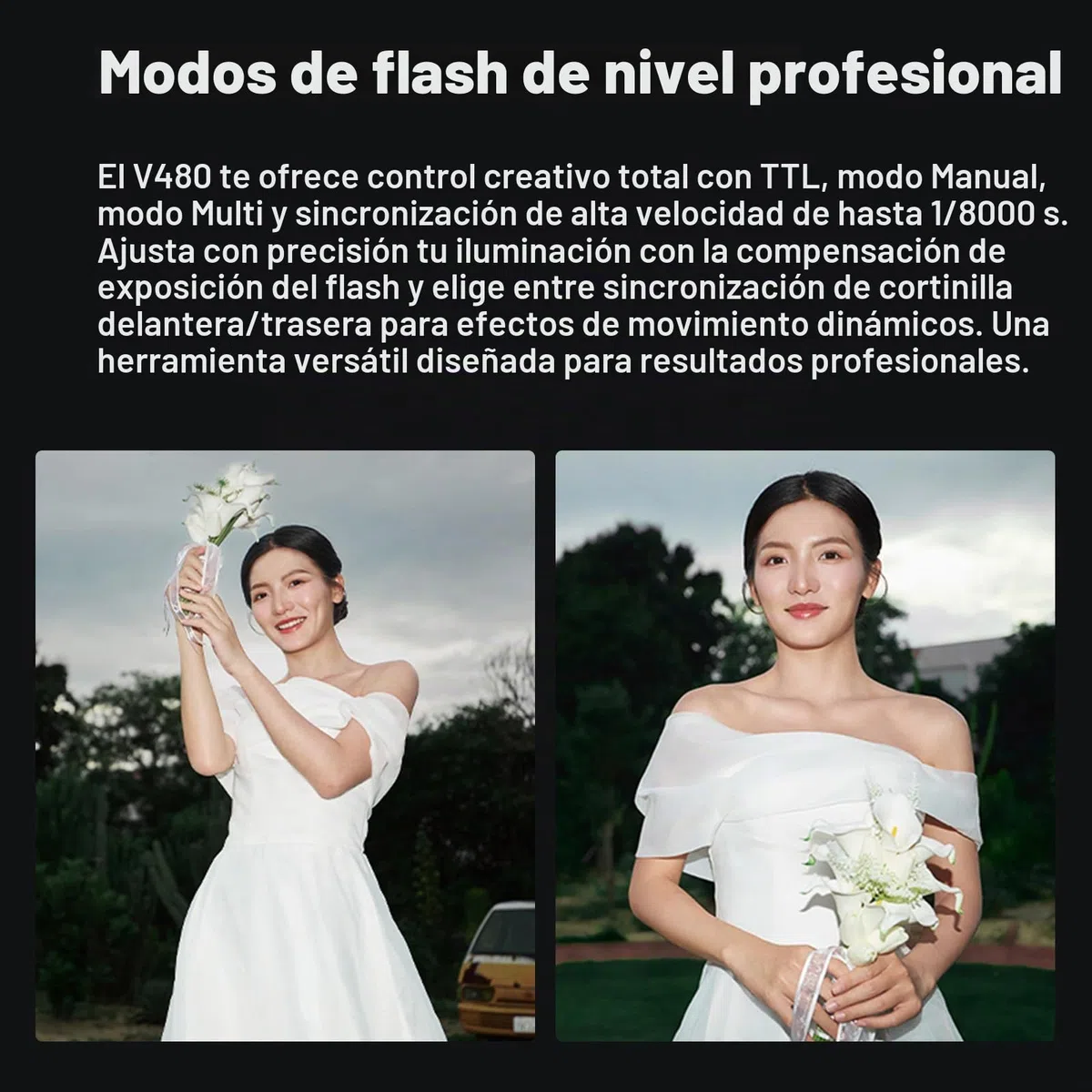 Godox V480 C Flash para Cámaras Canon,V480-C TTL Flash con Difusor y Pantalla Táctil,GN50 1/8000 HSS 7.2 V/2200 mAh Batería,V480C Speedlite Compatible con Canon R6 Mark II R10 R7 R100 EOS-R R5 R6