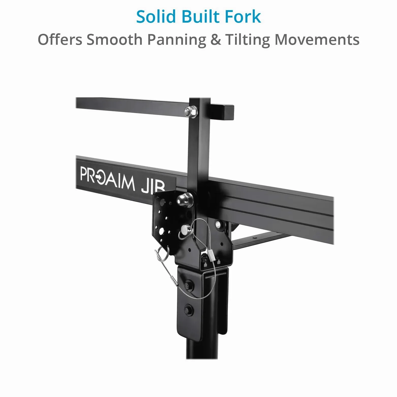 Grúa para cámara PROAIM de 3,6 m con Soporte para cardanes, Sistema de Giro e inclinación y Cabezal Fluido. para cámaras DSLR de hasta 8 kg (17,6 LB) (P-12-JS)
