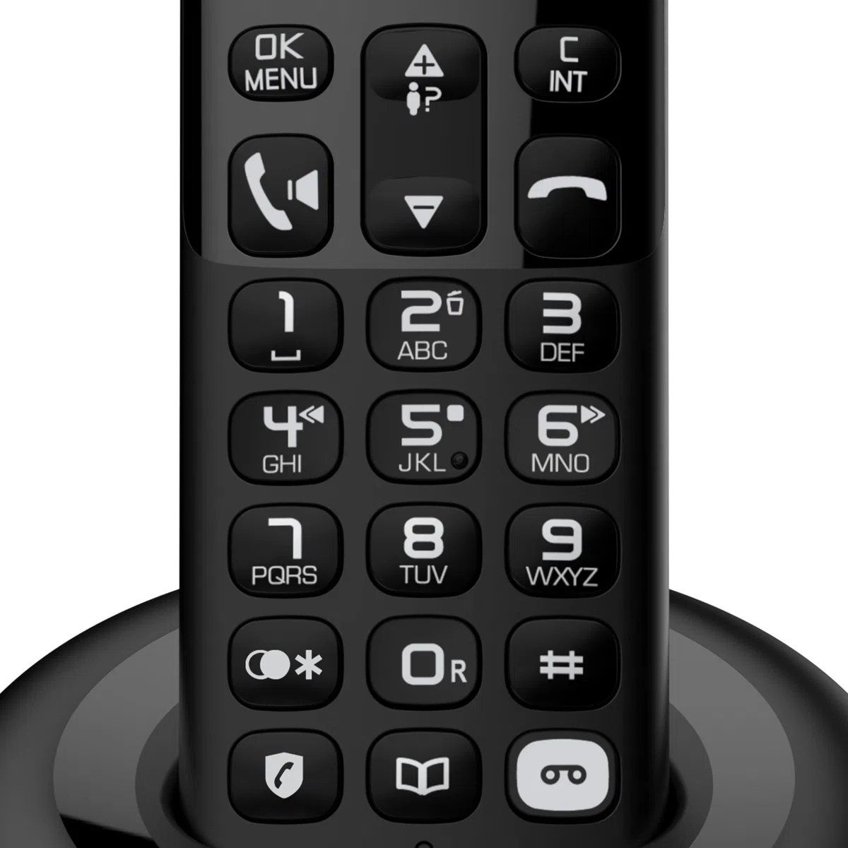 Alcatel E260 S.Voice Trio - Teléfono inalámbrico DECT con contestador con 3 teléfonos: diseño Compacto, Pantalla retroiluminada Grande, función Manos Libres, Bloqueo de Llamadas no deseadas