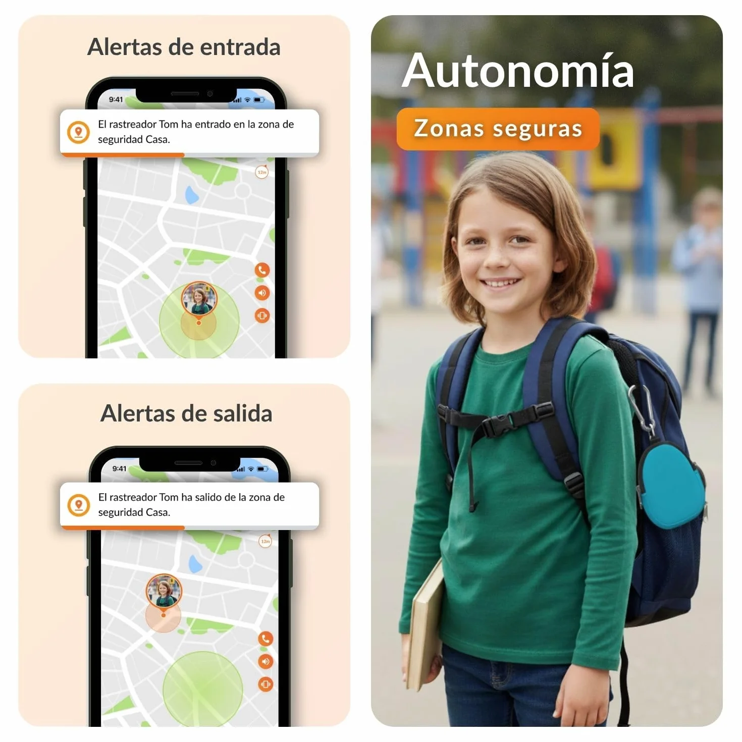 Weenect - GPS para niño | Sin límite de Distancia | 7 días de autonomía | Botón de Alerta | Teléfono de urgencia | 2G | Funciona con suscripción
