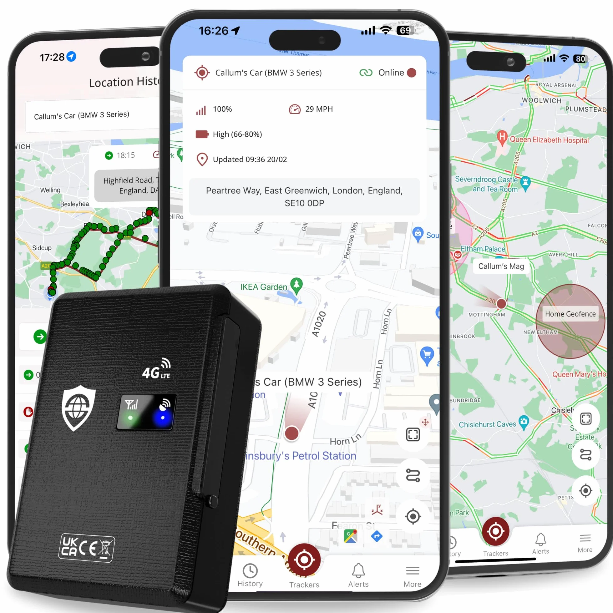 SafeTag mag 4G Rastreador GPS 4G LTE magnético Recargable 90 días en Espera + SIM
