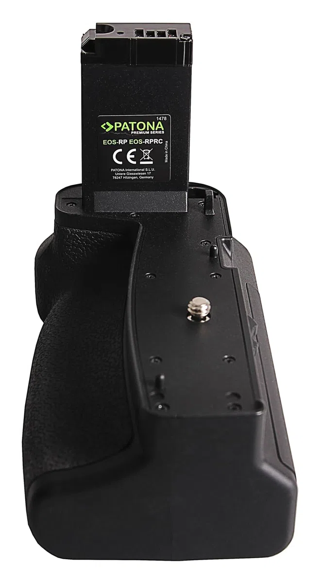 PATONA 1478 Empuñadura de batería para Canon EOS RP y R8 – Compartimento para 2X LP-E17, con Disparador Remoto 2,4G – Agarre ergonómico Antideslizante para Retratos y Objetivos Pesados