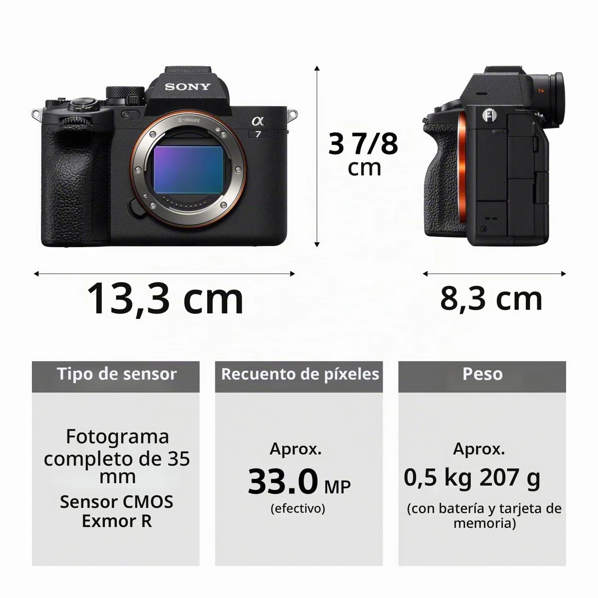 Sony Alpha 7 IV Cámara de Lente Intercambiable sin Espejo de fotograma Completo