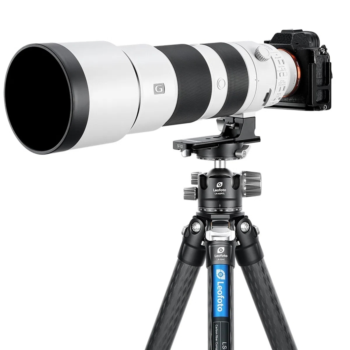 Leofoto Foot SF-02N para Sony FE 200-600MM F/5.6-6.3 G OSS E-Mount Lens Arca