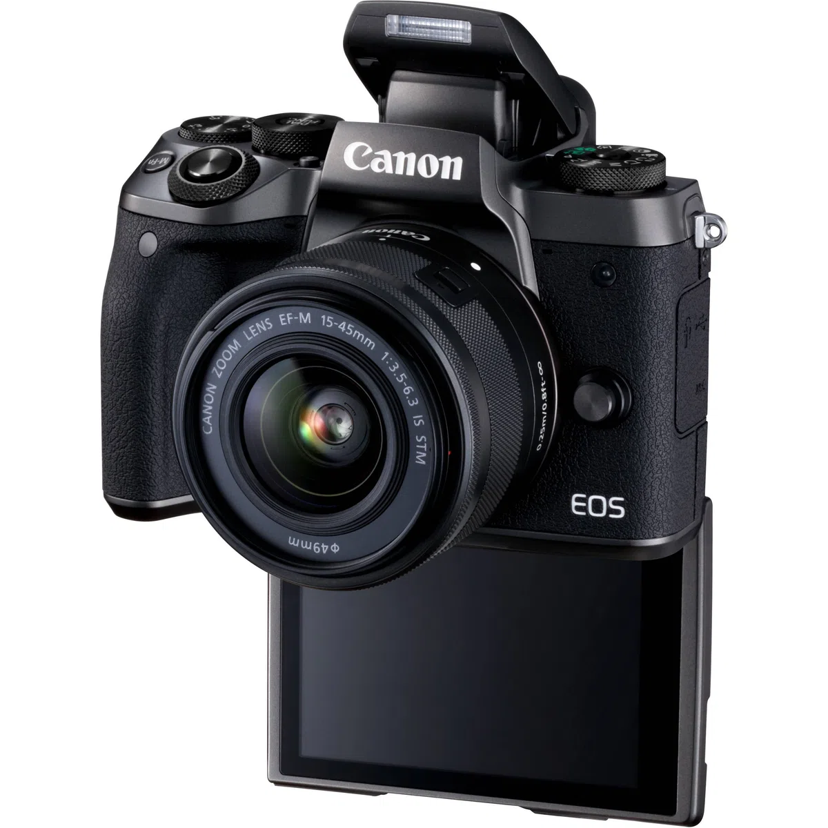 Canon EOS M5 - Kit de Cámara Evil de 24.2 MP con Objetivo EF-M 15-45 S (Pantalla Táctil DE 3.2'', DIGIC, NFC, CMOS, Bluetooth, ISO, EF Lenses, Remote Shooting, Full HD, WiFi) Negro