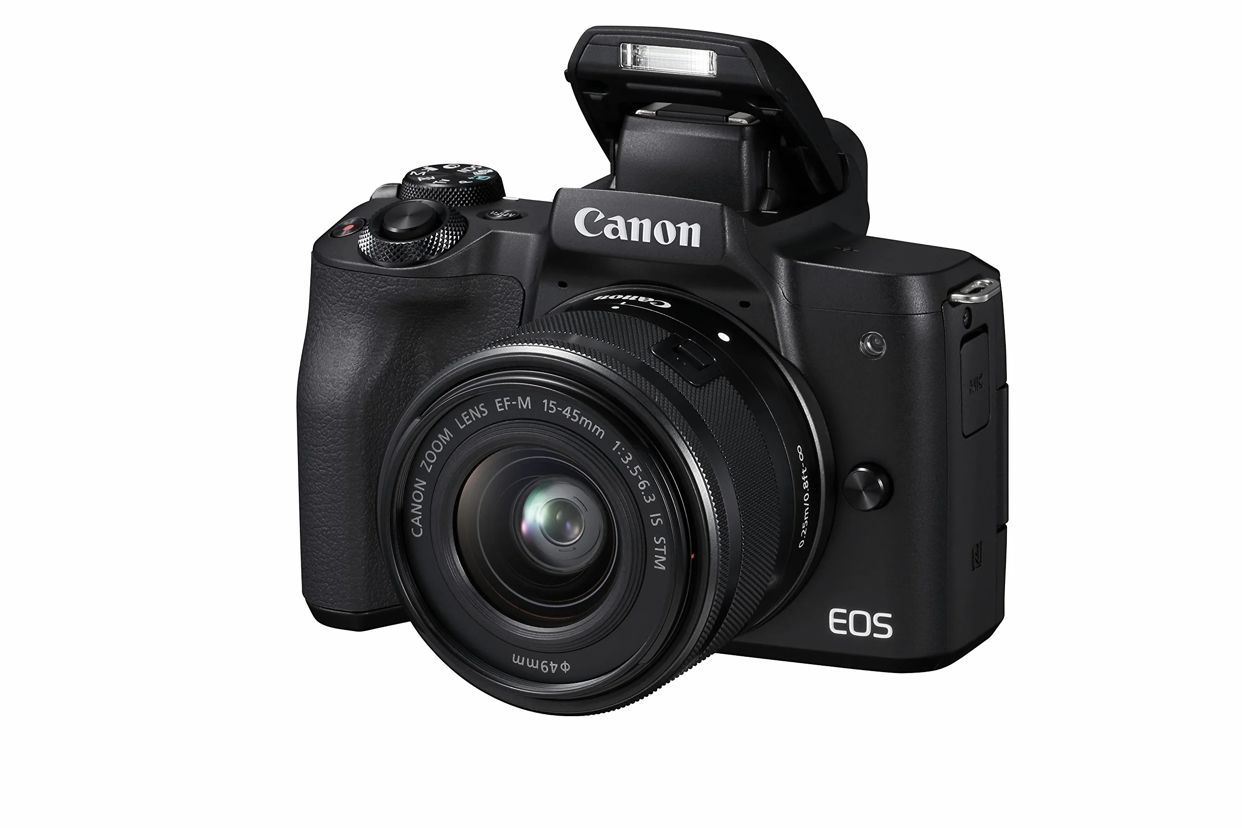 Canon EOS M50 - Kit de cámara EVIL de 24.1 MP y vídeo 4K con objetivo EF-M 15-45mm IS MM (pantalla táctil de 3", estabilizador óptico, Wifi) color negro