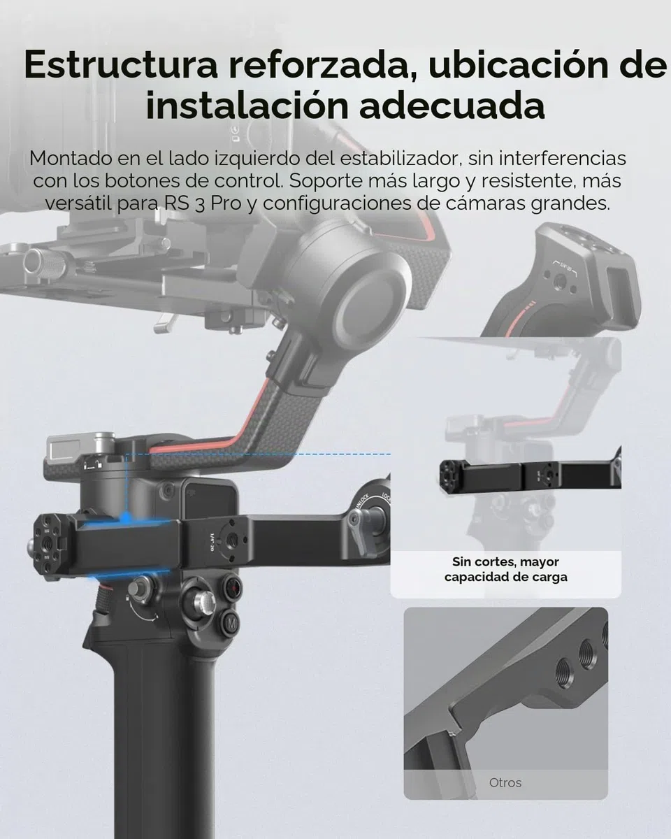 SMALLRIG Mango de Eslinga Ajustable Gimbal Sling Handle para DJI RS 4 Mini/RS 4 / RS 4 Pro/RS 3 / RS 3 Pro/RS 3 Mini/RS 2 / RSC 2 Estabilizador, 13.2lb / 6kg de Carga - 3028D