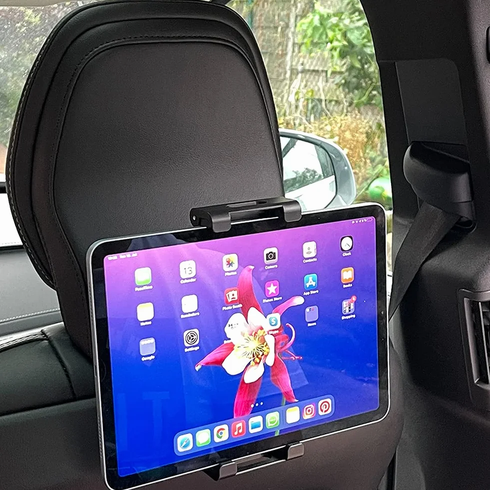 Soporte de Tablet para Coche compatible para Volvo XC90, XC60, V90, V60, S90, S60 (modelo 2017 o más reciente) apto para todas las tabletas de 4.7-13" iPad Pro 9.7 10.5, 12.9 Air mini 2 3 4 Tab