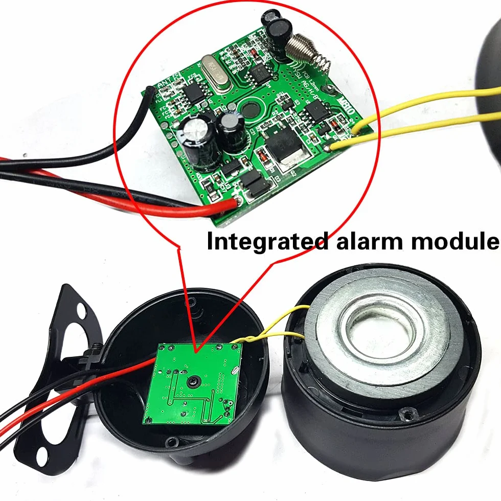Shkalacar Alarma Universal para Coche 12V, Sistema de Alarma antirrobo para Coche, Sensibilidad de 7 Niveles con 2 Controles Remotos