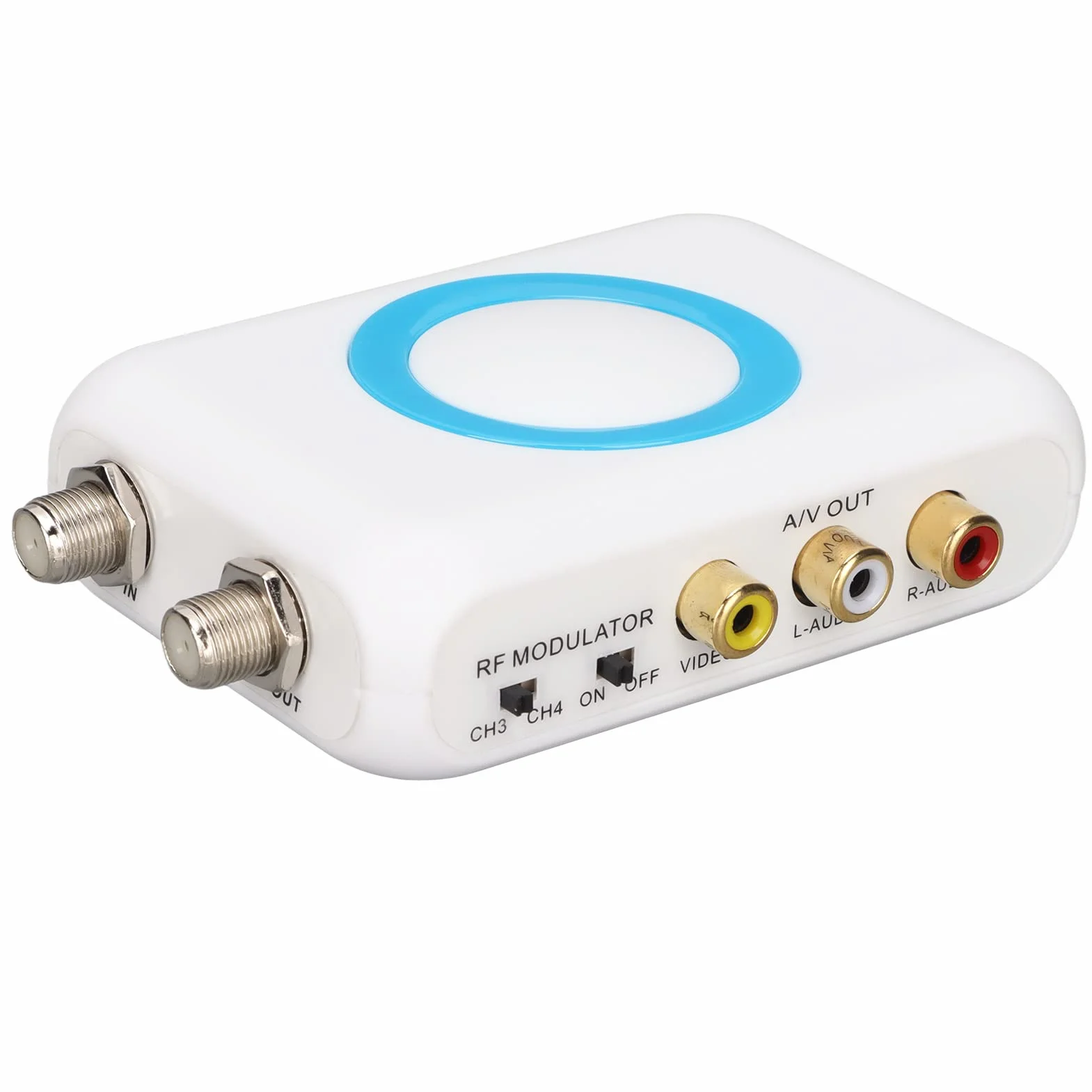 Tosuny Convertidor RF de Modulador HDMI, Modulador a RF HD Compatible con Salida de Formato PAL/NTSC, Convertidor Demodulador VHF para Control PLL, Modulador CATV para TV Doméstica