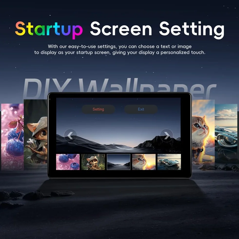 Monitor multifuncional para reposacabezas de coche de 9 pulgadas para asiento trasero, reproductor de video con pantalla táctil IPS con Carplay Android Auto