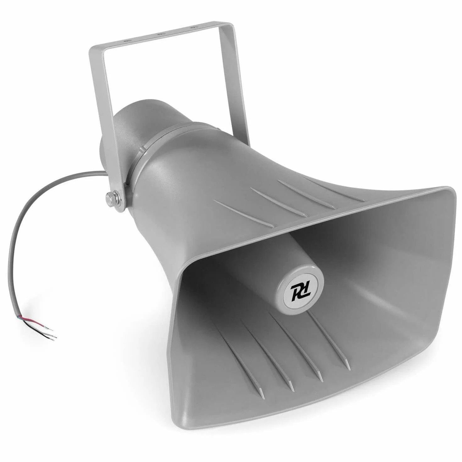 Power Dynamics HS40 - Altavoz de bocina, instalación línea 100 V, suministrado con Soporte de Montaje, Ideal para megafonía en estadios Deportivos o almacenes, 3 potencias de Salida 10W / 20W / 40W