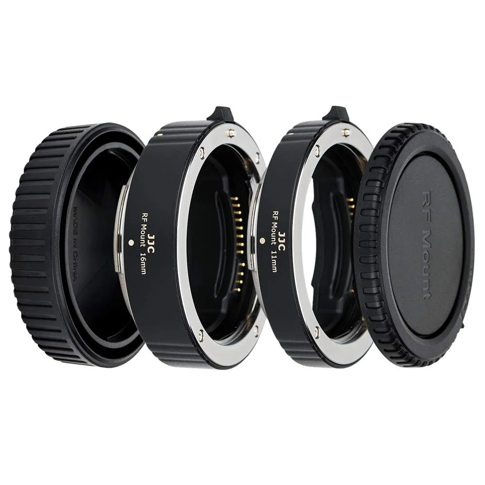 JJC 11mm/16mm Sets Metal Tubo de Extensión TTL Enfoque Automático AF para Canon RF Mount EOS R100 R Ra RP R3 R5 R5c R6 R6II R7 R8 R10 R50 Cámara Digital y Lentes RF Mount