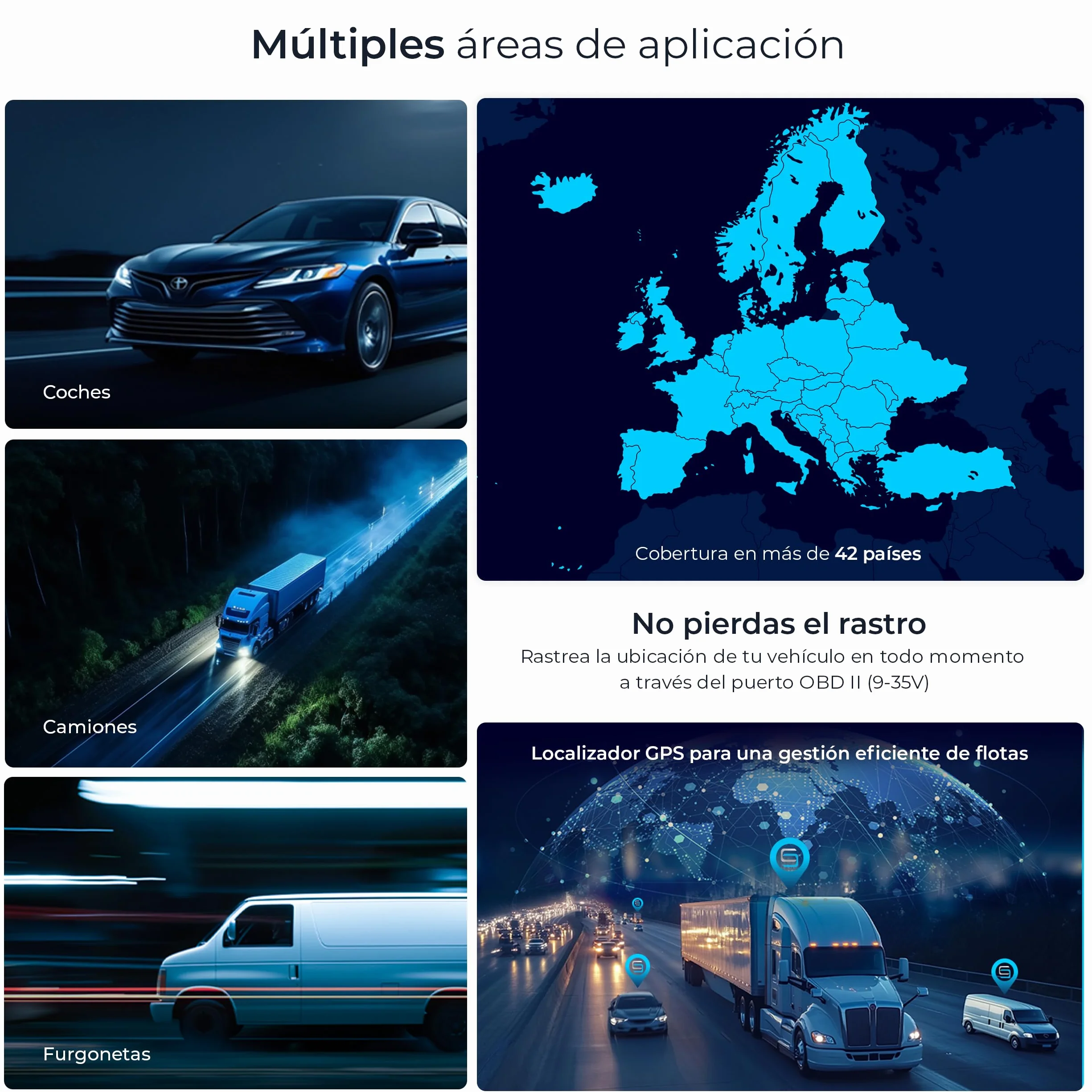 Salind 08 4G Localizador GPS con Conexión OBD para Coche Seguimiento en Tiempo Real