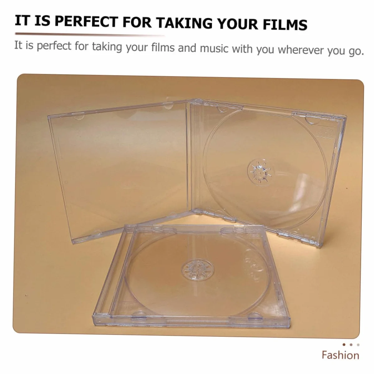 de CD Individuales Adecuado para Organizar de Plástico Transparente 10 Cajas para Almacenamiento Seguro Espacio para Disco y Portada, Tamaño Compacto