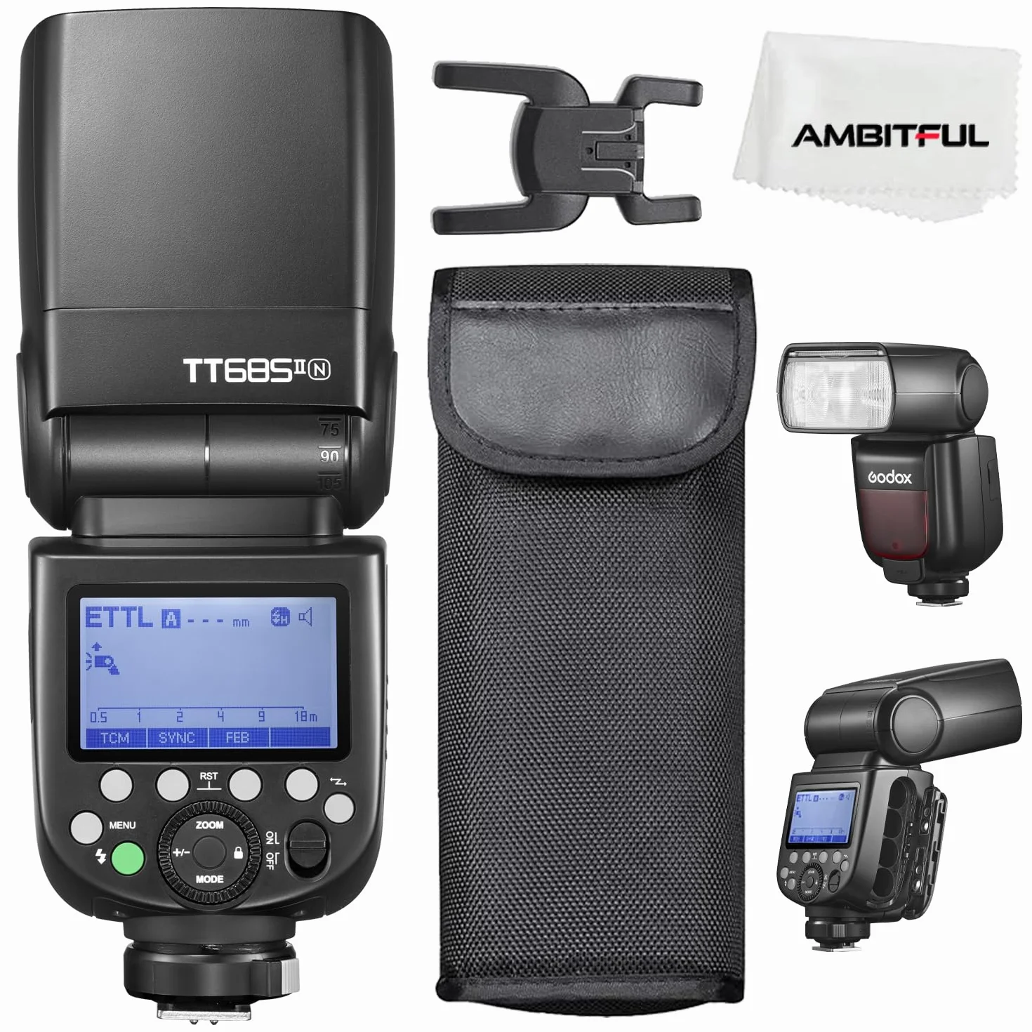 Godox TT685IIN 1/8000s HSS GN Speedlite Flash TTL TCM efficient Conversion Function Built-in Godox 2,4G X System Receiver(TT685IIN for Nikon)