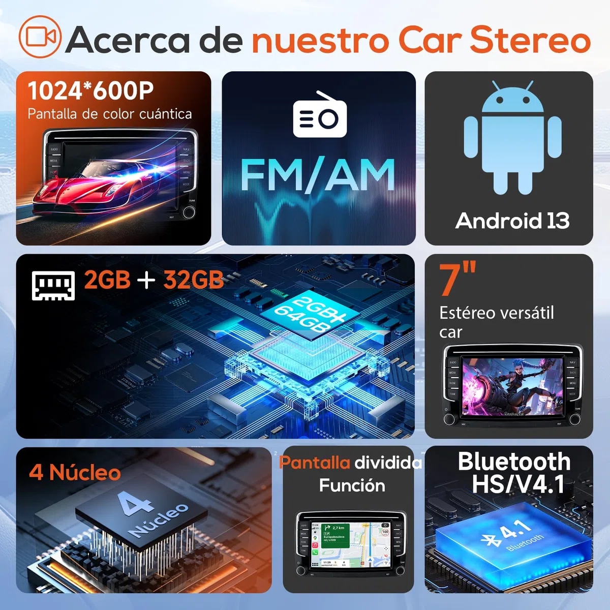 Haudio Coche Radio 2 DIN con Apple CarPlay y Android Auto, 7 Pulgadas Coche Pantalla con Canbus,Bluetooth, Mirror Link,WiFi, FM/Am/RDS/SWC Car Estéreo para VW Golf 6,Passat,Polo, Tiguan,Jetta & Skoda