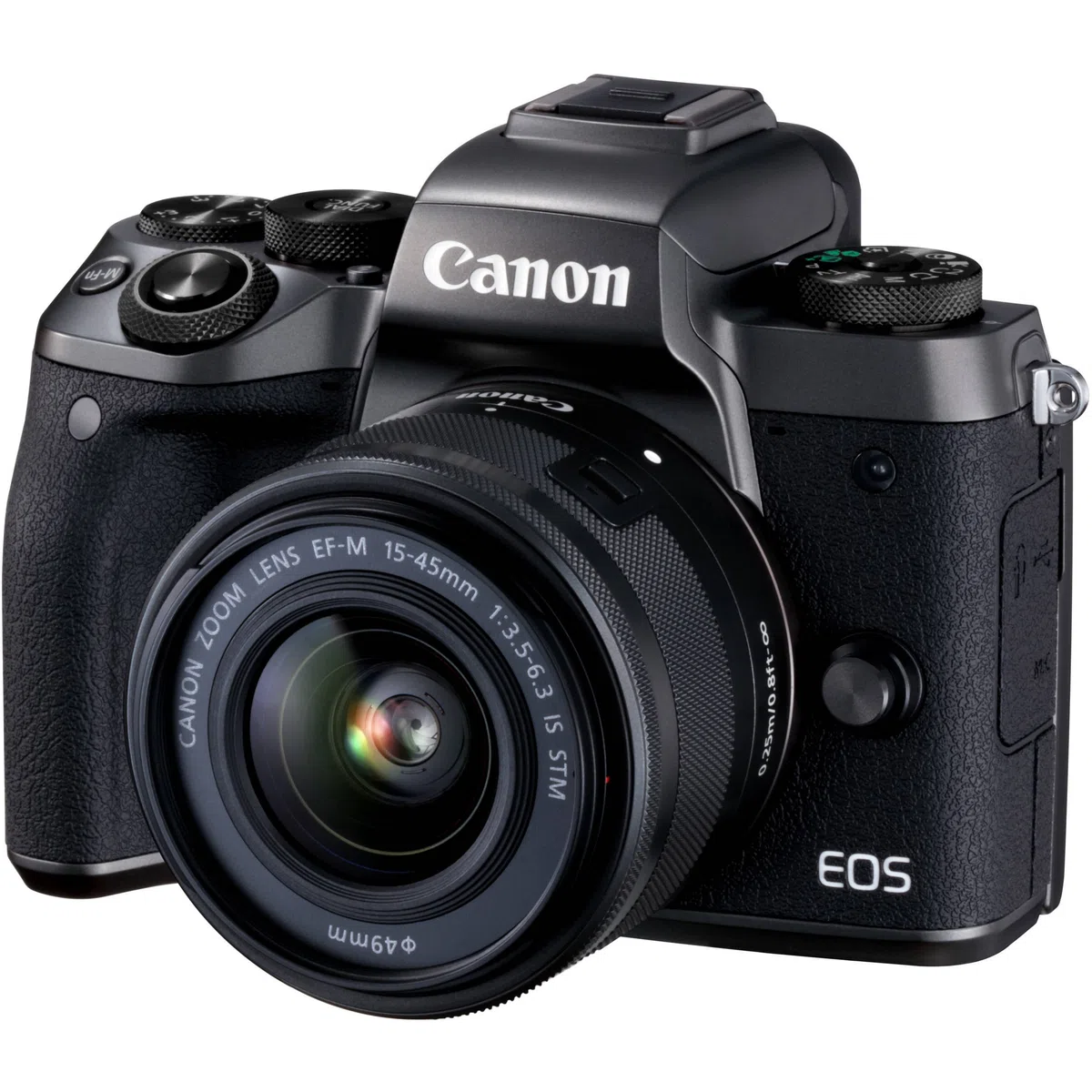 Canon EOS M5 - Kit de Cámara Evil de 24.2 MP con Objetivo EF-M 15-45 S (Pantalla Táctil DE 3.2'', DIGIC, NFC, CMOS, Bluetooth, ISO, EF Lenses, Remote Shooting, Full HD, WiFi) Negro