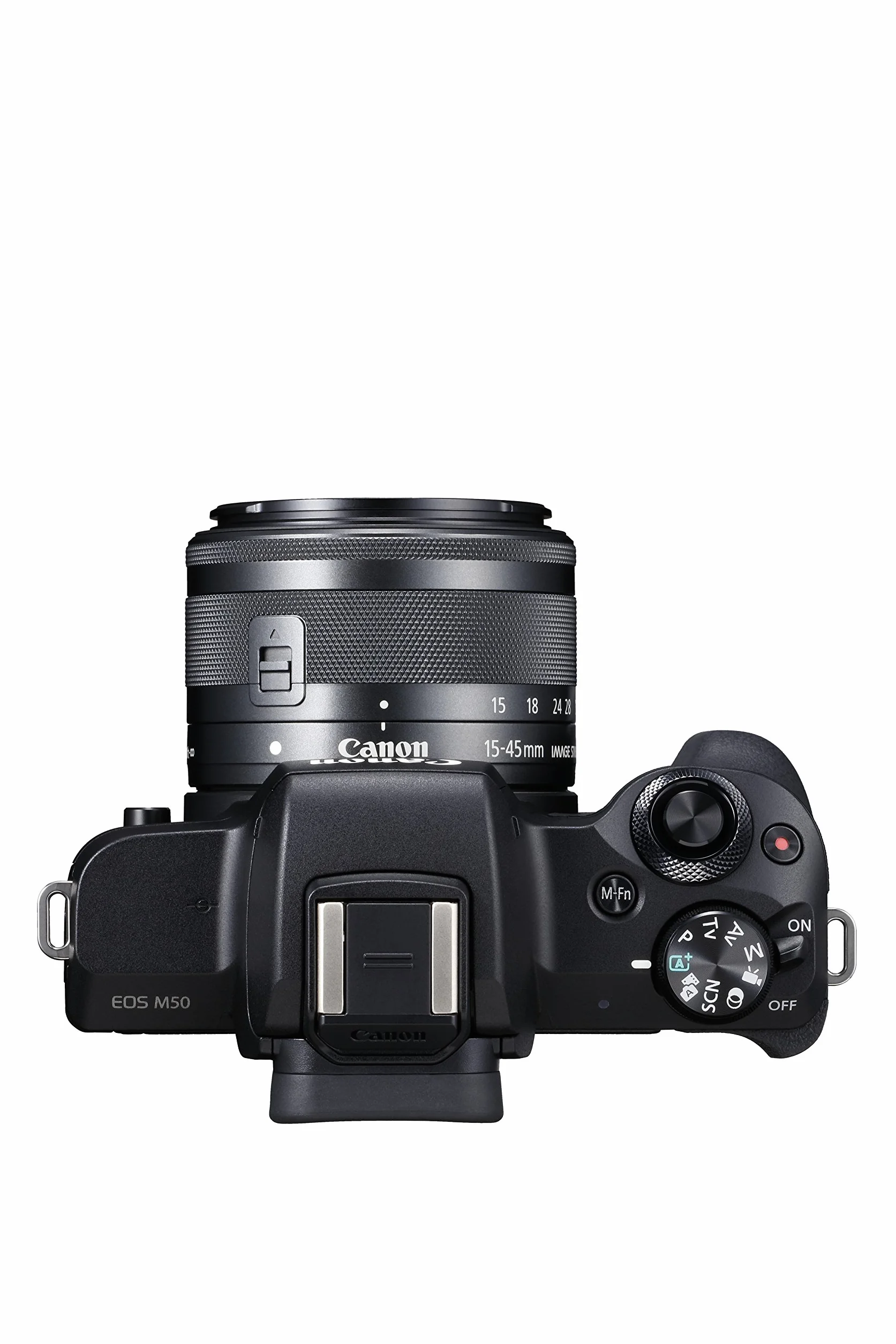Canon EOS M50 - Kit de cámara EVIL de 24.1 MP y vídeo 4K con objetivo EF-M 15-45mm IS MM (pantalla táctil de 3", estabilizador óptico, Wifi) color negro