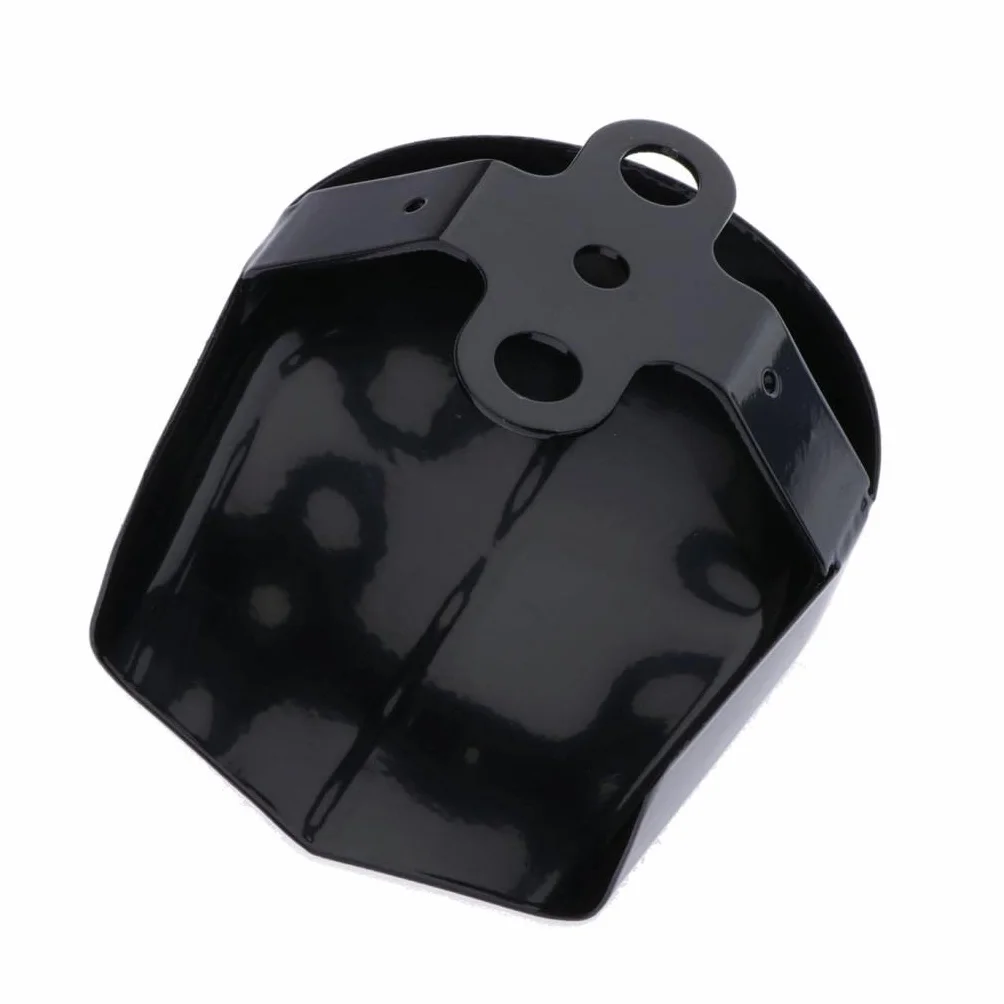 Cubierta de Bocina para Motocicleta Rejilla Decorativa de Metal, Negro Brillante