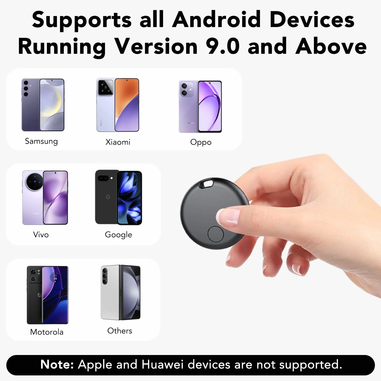 Localizador Bluetooth Android Smart Tracker IP68 Paquete de 4