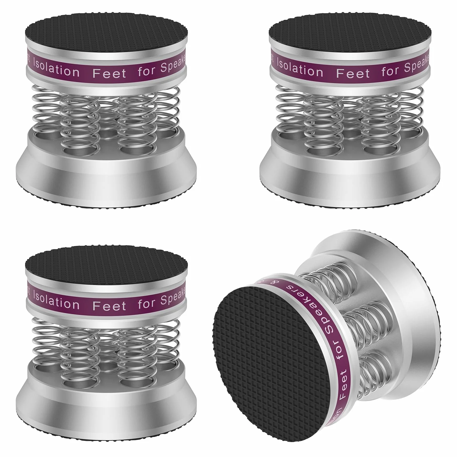 Amortiguador de altavoces 4 patas de absorción para cajas HiFi subwoofer