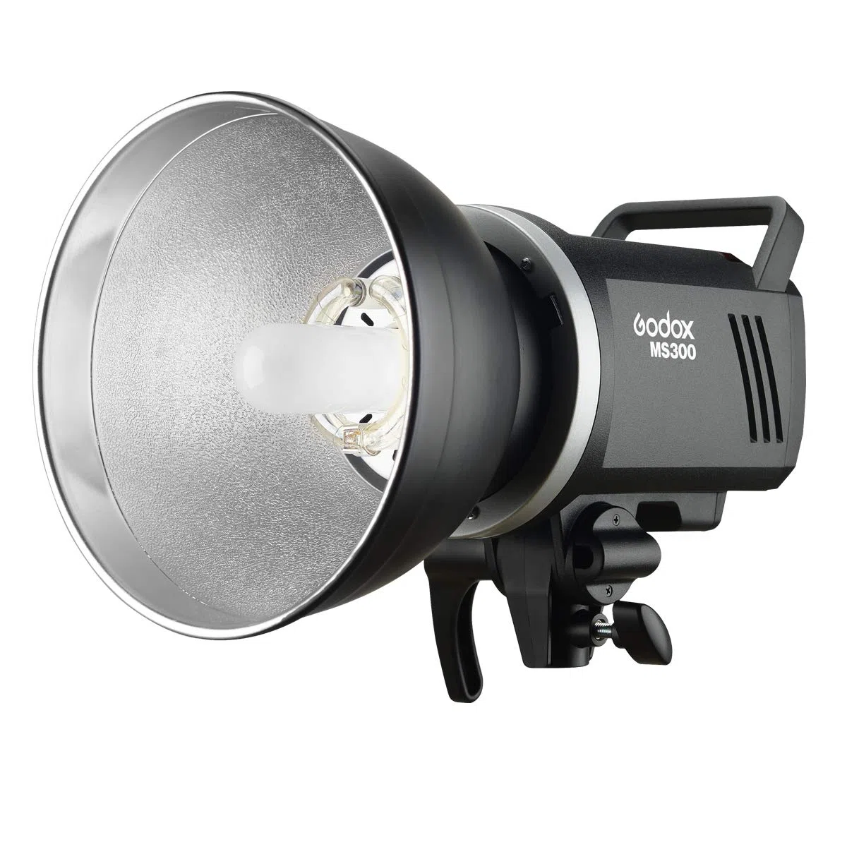 Godox MS300 300 W 2.4G Receptor inalámbrico incorporado ligero, compacto y duradero flash de estudio Bowens Mount y lámpara de modelado de 150 W, con difusor estándar