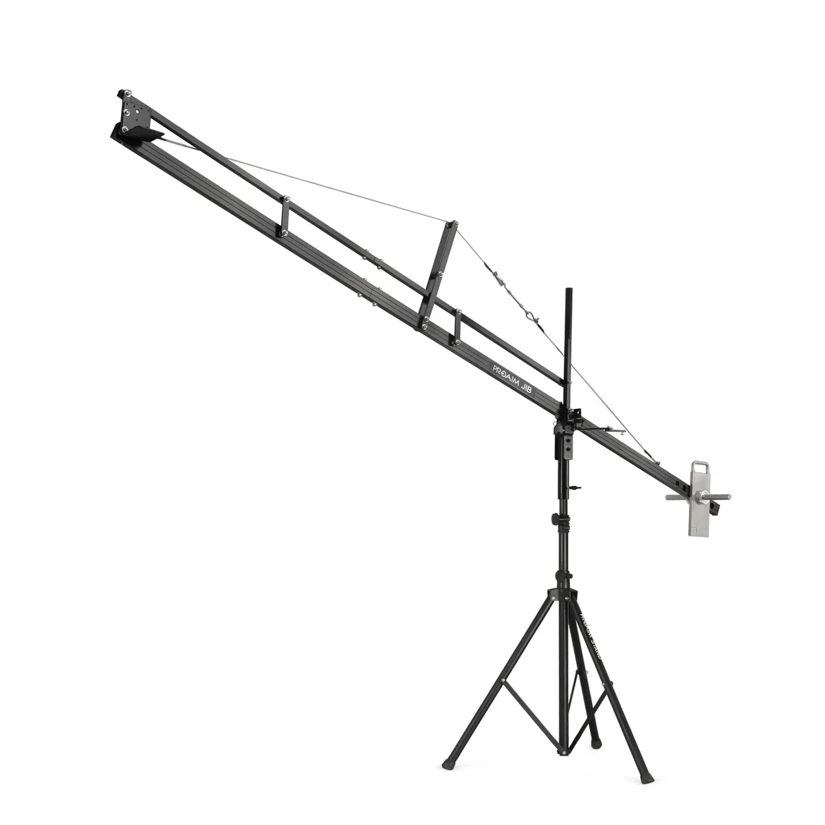 Grúa para cámara PROAIM de 3,6 m con Soporte para cardanes, Sistema de Giro e inclinación y Cabezal Fluido. para cámaras DSLR de hasta 8 kg (17,6 LB) (P-12-JS)