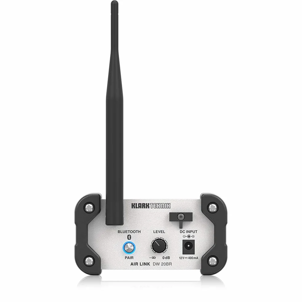 Klark Teknik AIR LINK DW 20BR Receptor estéreo inalámbrico Bluetooth para transmisión de audio estéreo de alto rendimiento