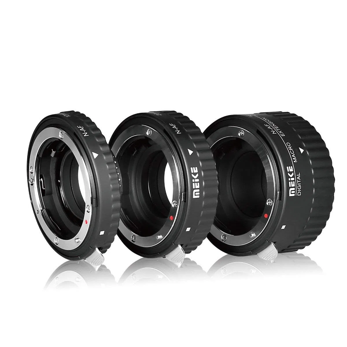 Meike MK-N-AF1-A Lente Macro electrónica con autofoco, extensión con Adaptador para cámaras Nikon DSLR Nikkor AF, AF-S, D, G y VR Lente cámaras de la serieD3100 D3200 D5000 D51000 D5200 D7000 D7100