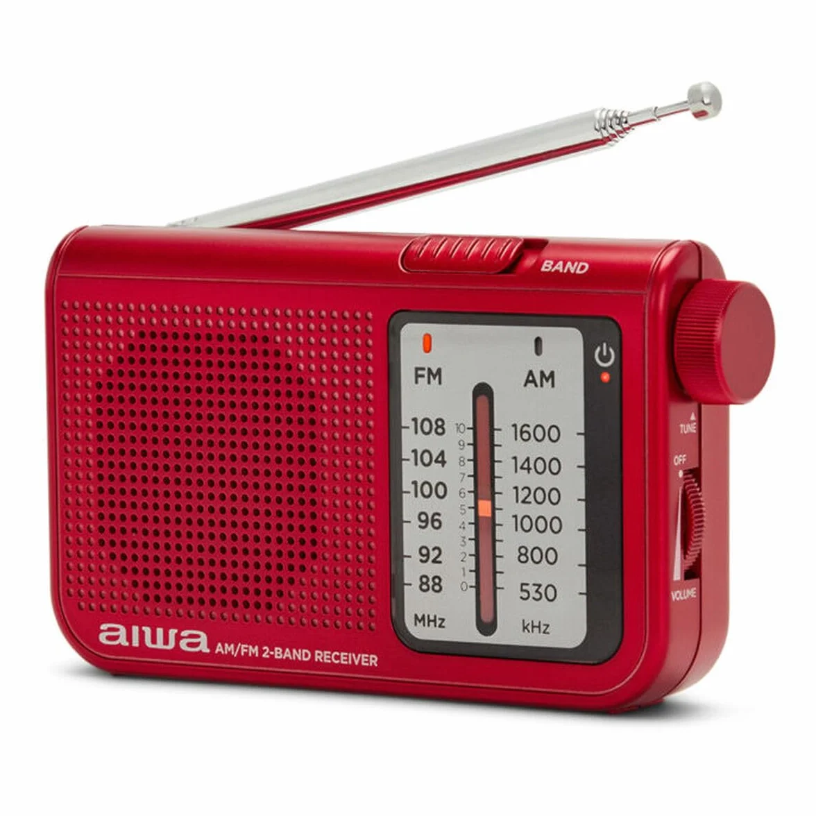 Radio Portátil Aiwa AM/FM Rojo