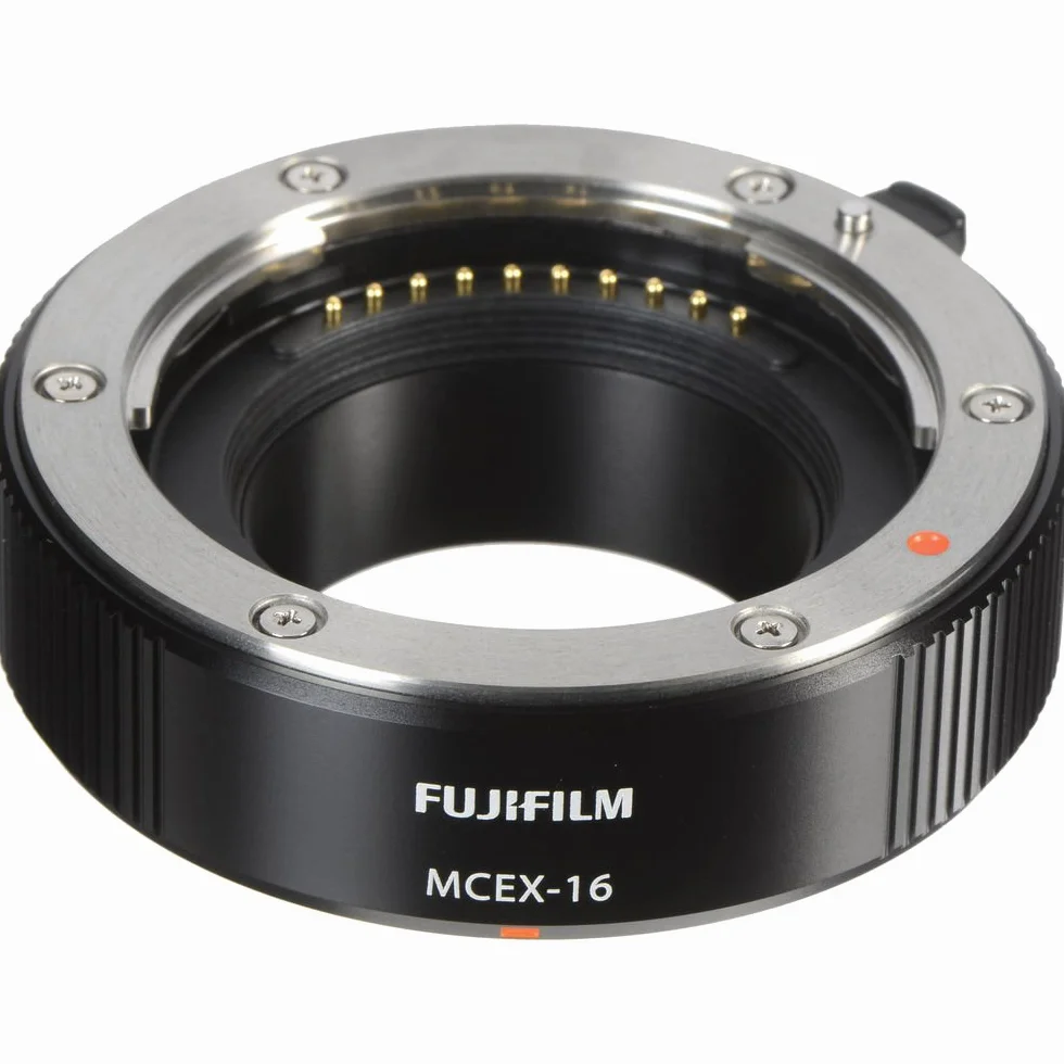 Fujifilm MCEX-16 - Tubo de extensión de macros para Objetivos (16 mm), Color Negro