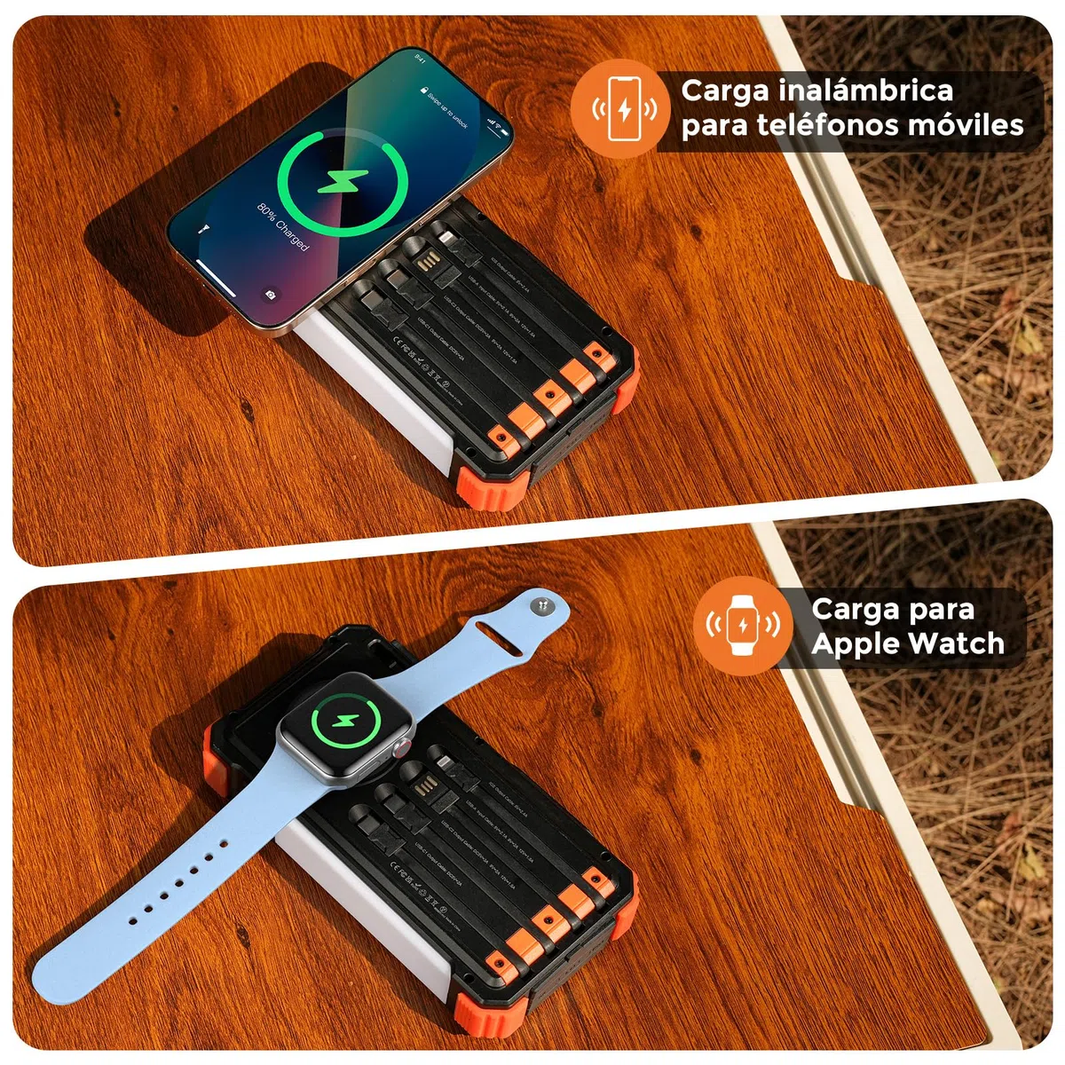 BLAVOR Banco de energía Solar 20000mAh Cargador Solar portátil Panel Solar para Exteriores PD 18W Carga rápida con Paneles solares Plegables Banco de energía para teléfonos móvile USB